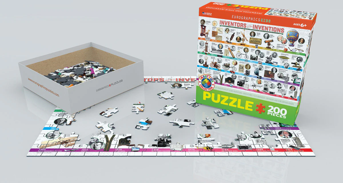 Puzzle: Educational Charts for Kids - Inventors and their Inventions - Image 3