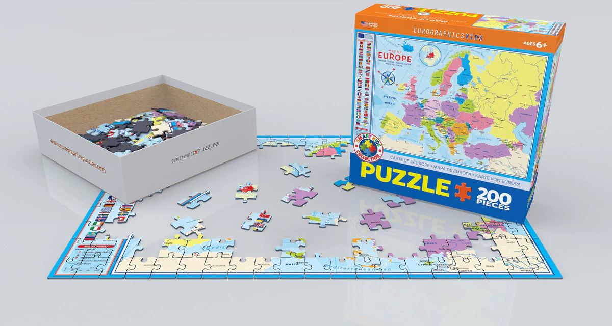 Puzzle: Educational Charts for Kids -  Map of Europe - Image 2