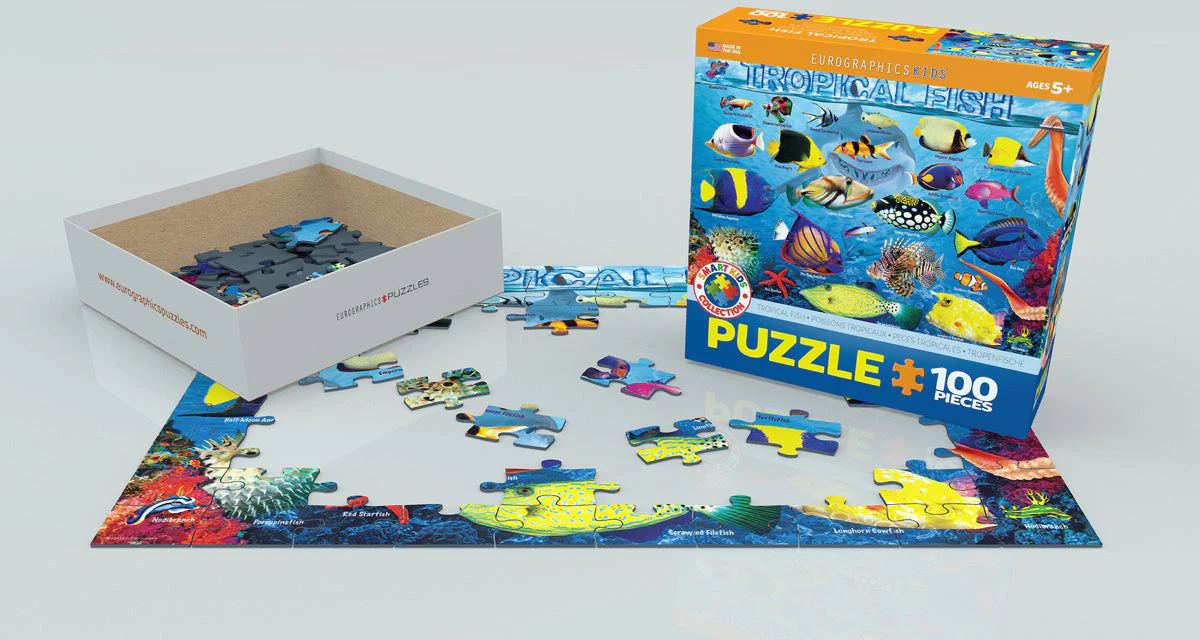 Puzzle: Educational Charts for Kids - Tropical Fish - Image 3