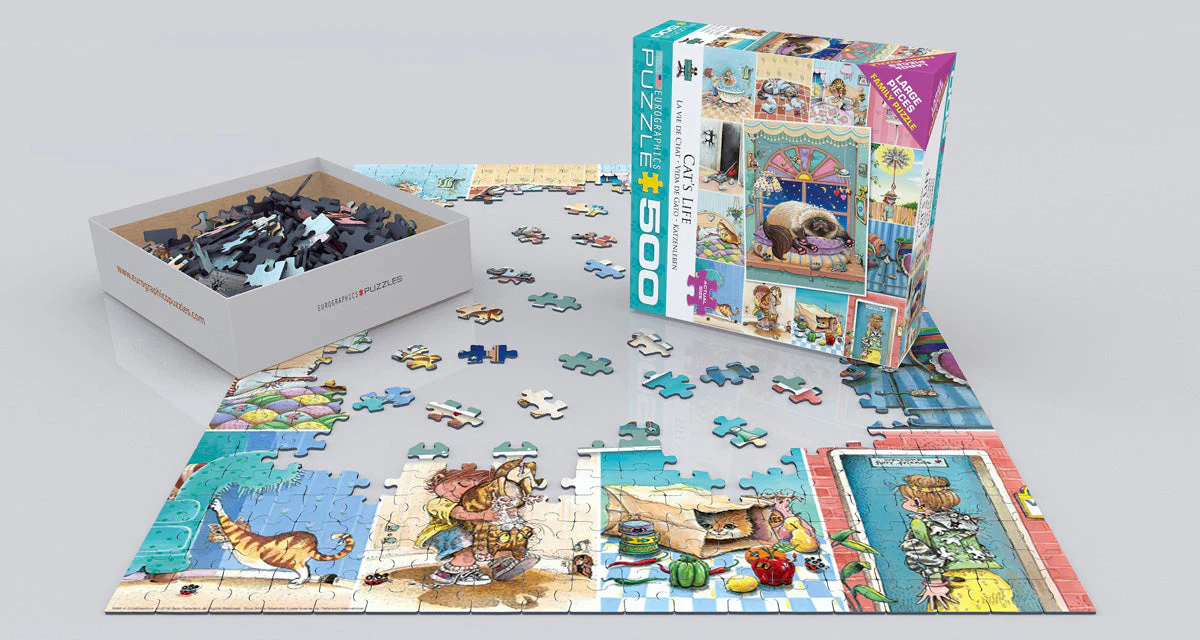 Puzzle: Family Oversize Puzzles - Cat's Life - Image 2