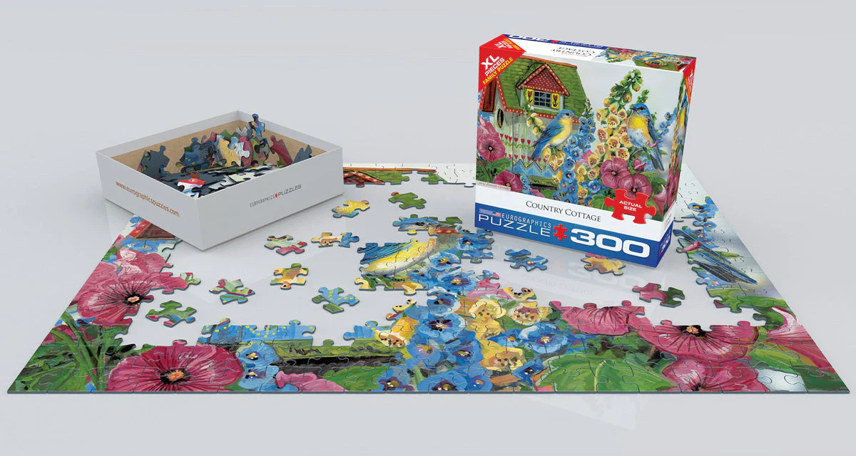 Puzzle: Family Oversize Puzzles - Country Cottage by Janene Grende - Image 2