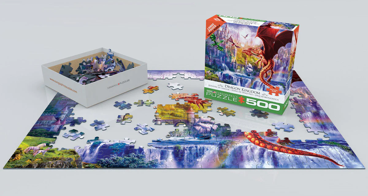 Puzzle: Family Oversize Puzzles - Dragon Kingdom - Image 2