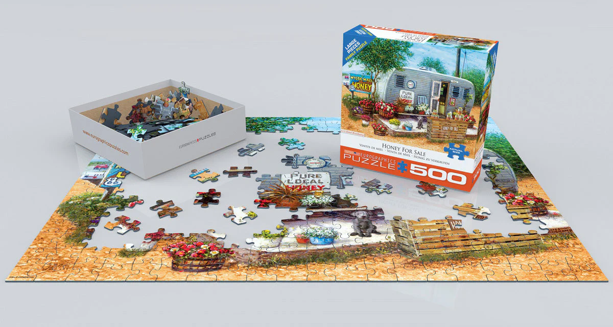 Puzzle: Family Oversize Puzzles - Honey for Sale - Image 3