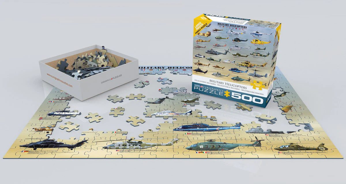 Puzzle: Family Oversize Puzzles - Military Helicopters - Image 2