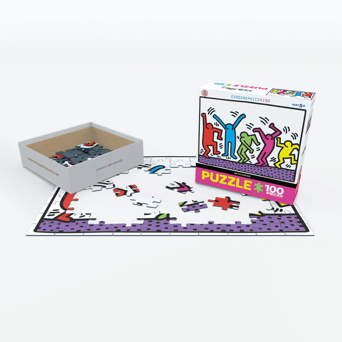Puzzle: Fine Art For Kids - Dancing by Keith Haring - Image 3
