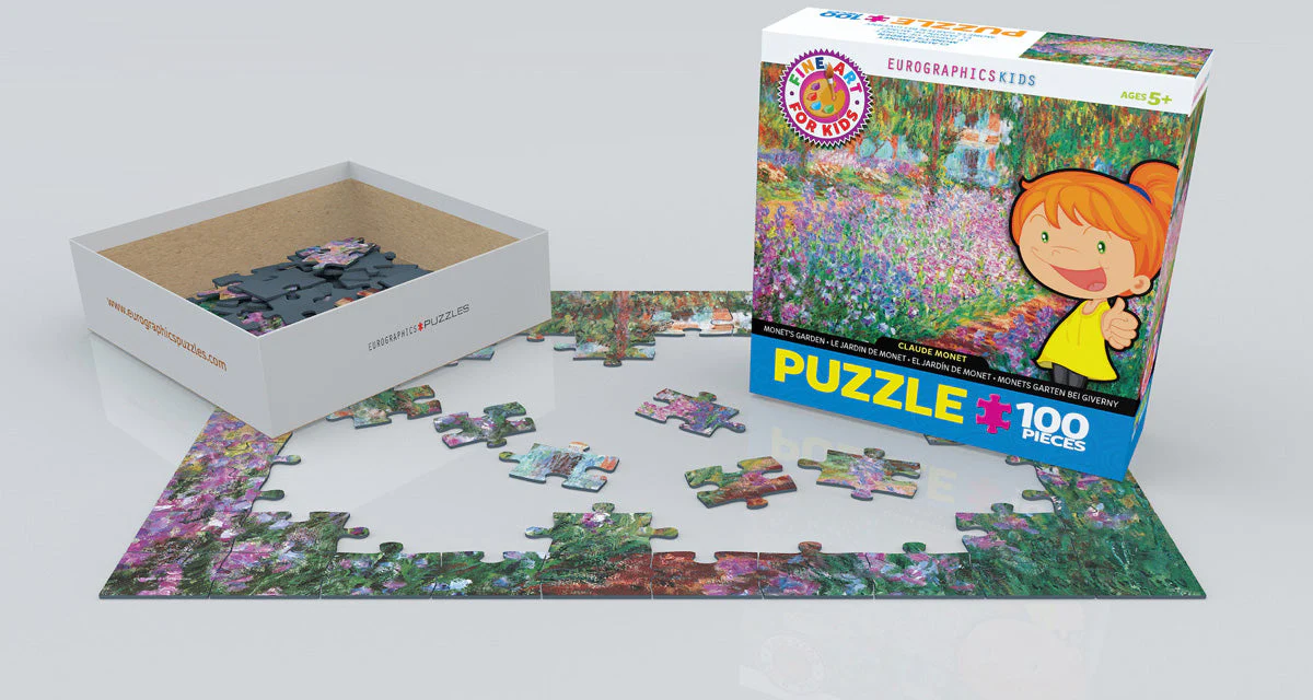 Puzzle: Fine Art For Kids - Monet's Garden by Claude Monet - Image 2