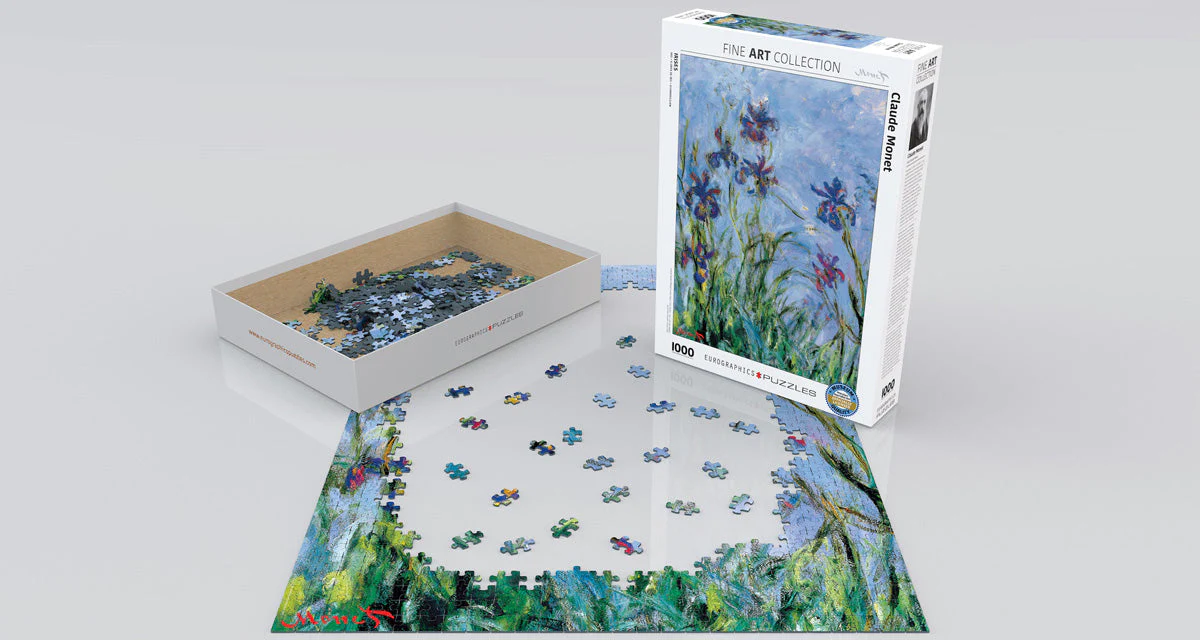 Puzzle: Fine Art Masterpieces - Irises (Detail) by Claude Monet - Image 2