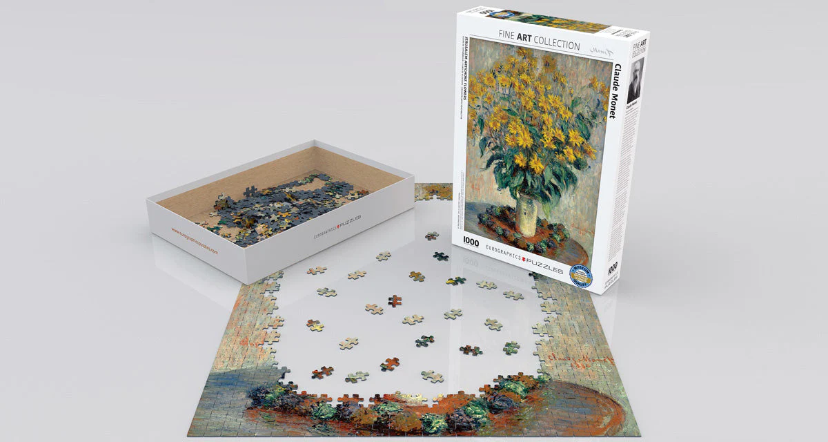Puzzle: Fine Art Masterpieces - Jerusalem Artichoke Flowers by Claude Monet - Image 2