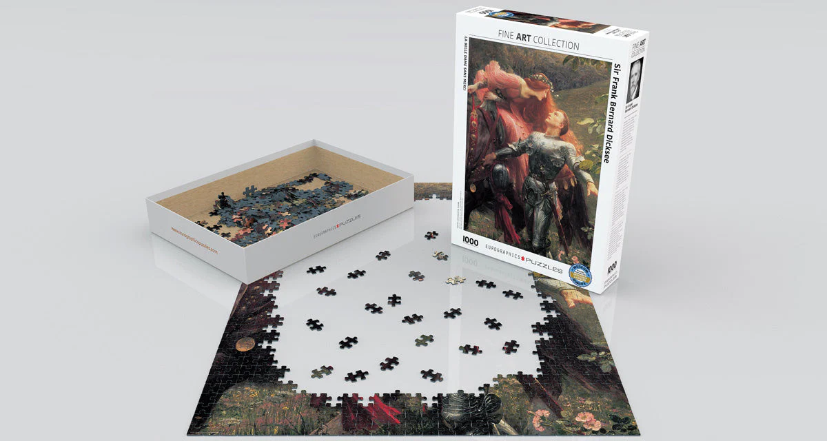 Puzzle: Fine Art Masterpieces - La Belle Dame sans Merci by Sir Frank Bernard Dicksee - Image 2
