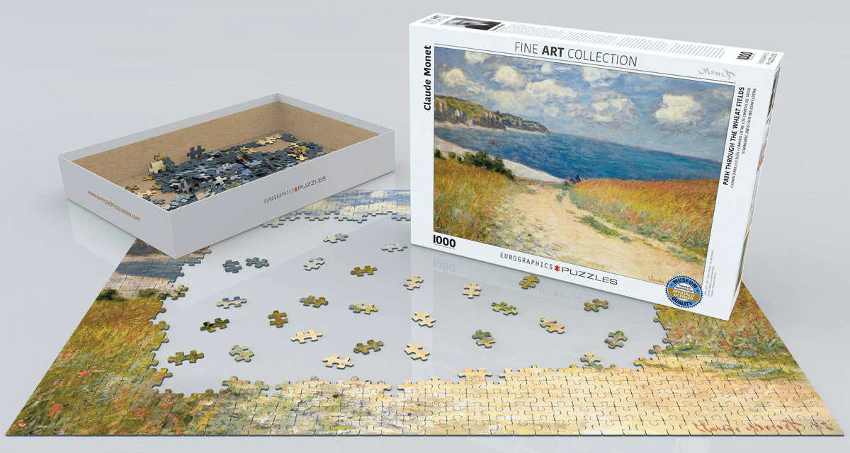 Puzzle: Fine Art Masterpieces - Path through the Wheat Fields by Claude Monet - Image 2