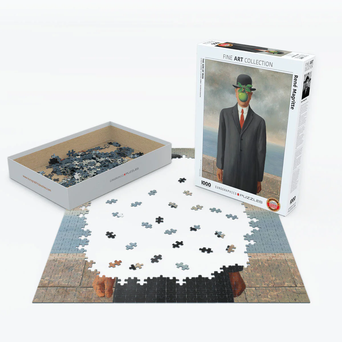 Puzzle: Fine Art Masterpieces - Son of Man by René Magritte - Image 3