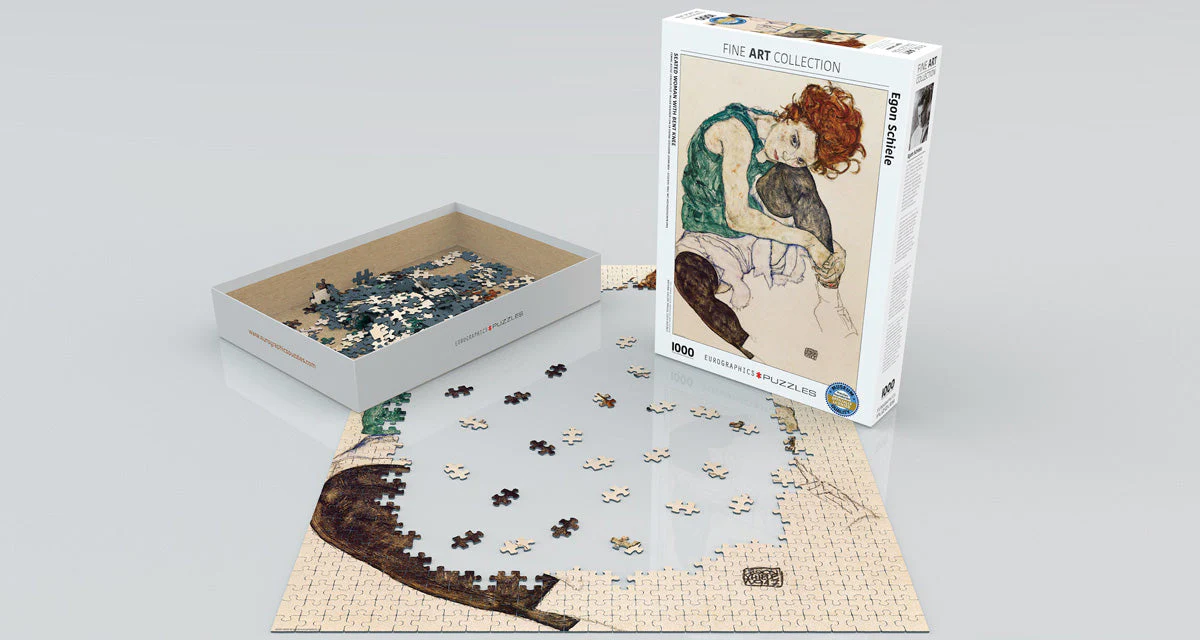 Puzzle: Fine Art Masterpieces - The Artist's Wife by Egon Schiele - Image 2