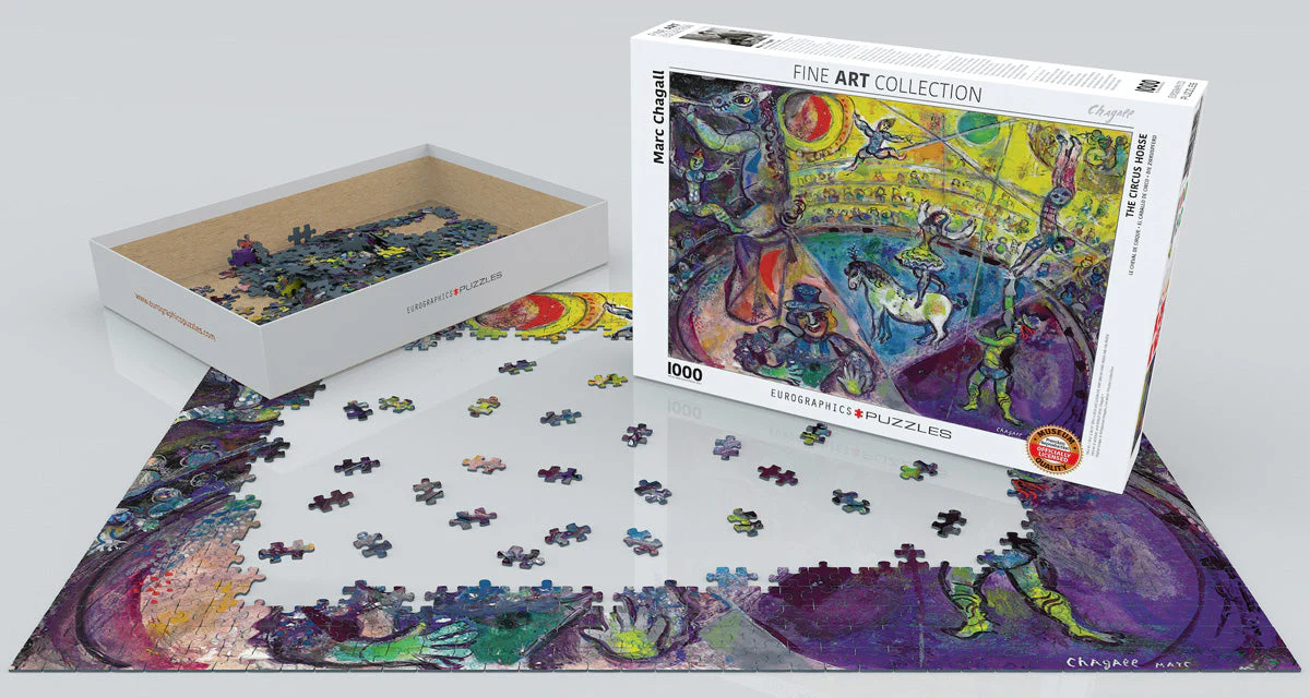 Puzzle: Fine Art Masterpieces - The Circus Horse by Marc Chagall - Image 2