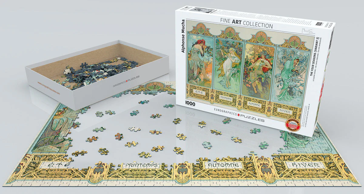 Puzzle: Fine Art Masterpieces - The Four Seasons (Variant 3) by Alphonse Mucha - Image 2