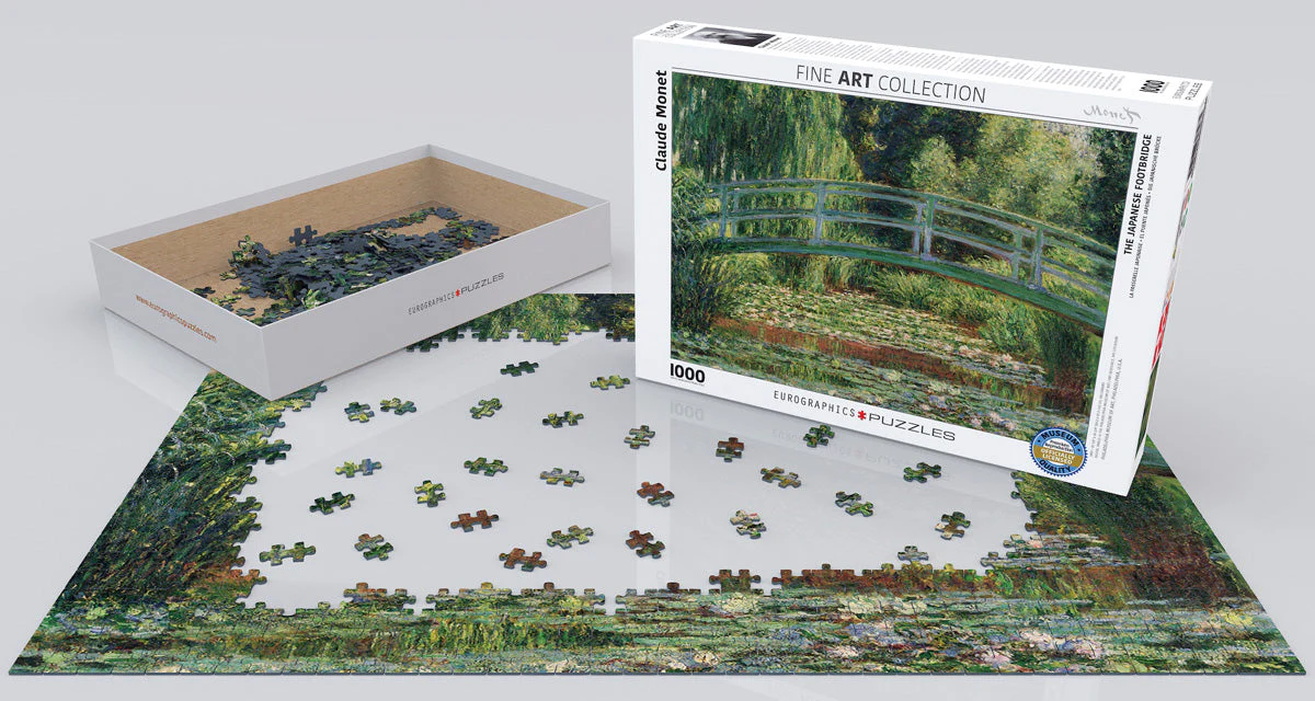 Puzzle: Fine Art Masterpieces - The Japanese Footbridge by Claude Monet - Image 2