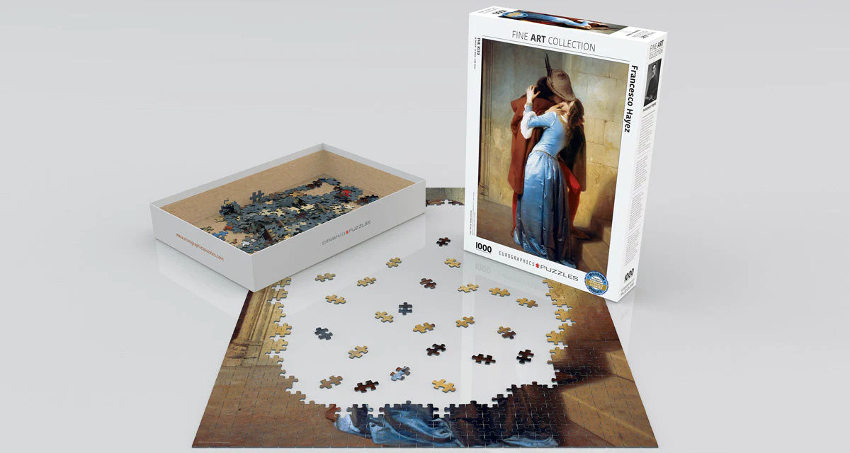Puzzle: Fine Art Masterpieces - The Kiss by Francesco Hayez - Image 2