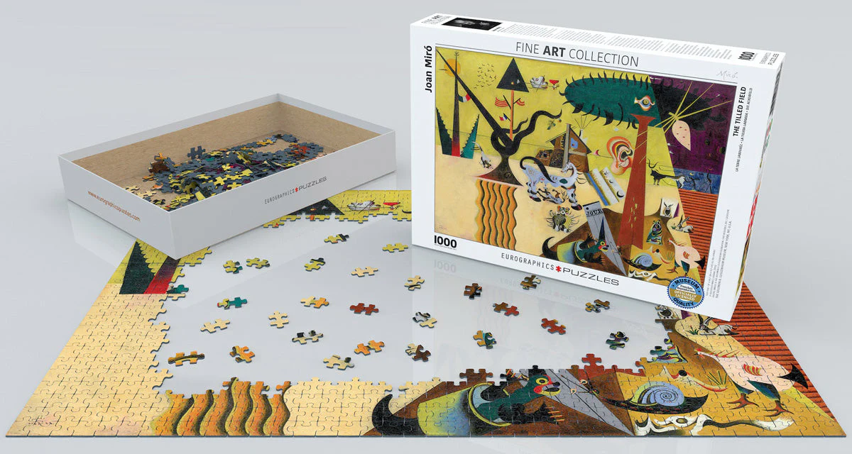 Puzzle: Fine Art Masterpieces - The Tilled Field by Joan Miró - Image 2