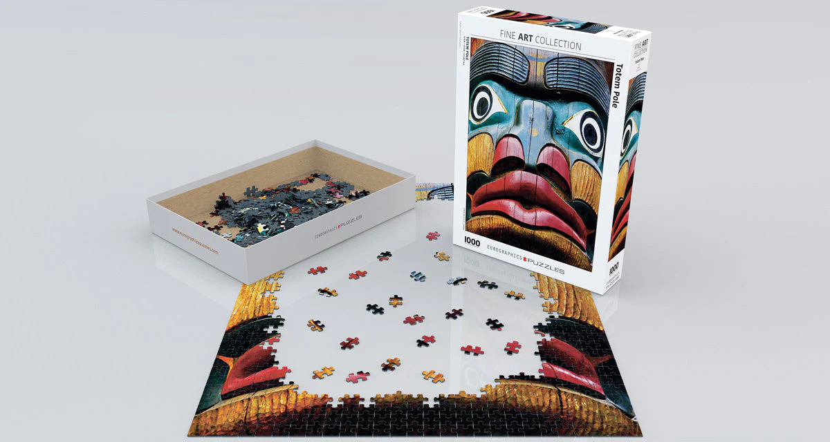 Puzzle: Fine Art Masterpieces - Totem Pole Comox Valley BC by Kirs Krug - Image 2