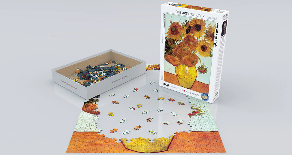 Puzzle: Fine Art Masterpieces - Twelve Sunflowers by Vincent van Gogh - Image 2