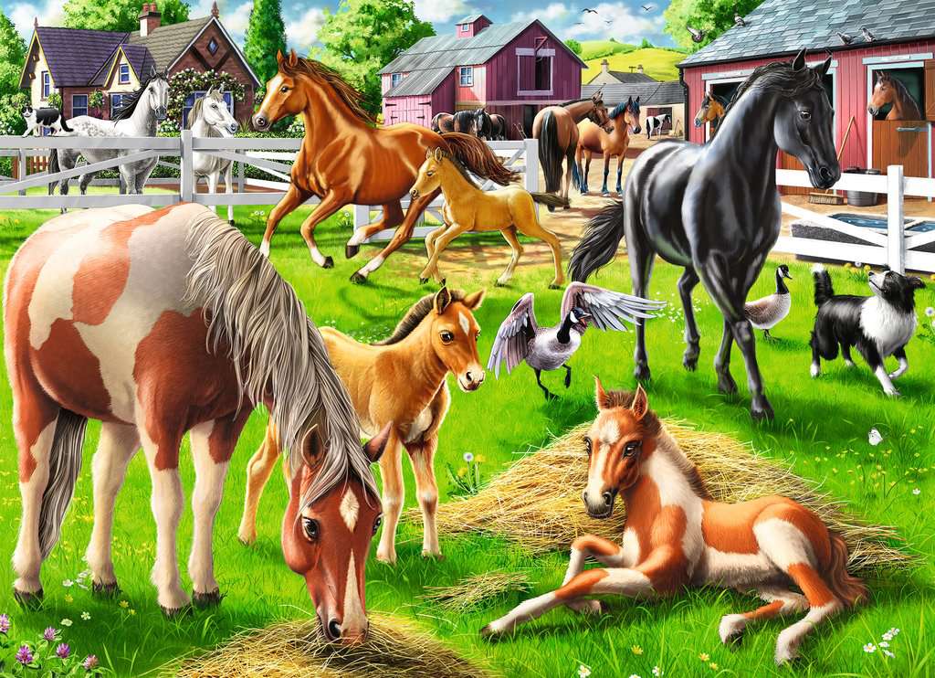 Puzzle: Happy Horses - Image 2