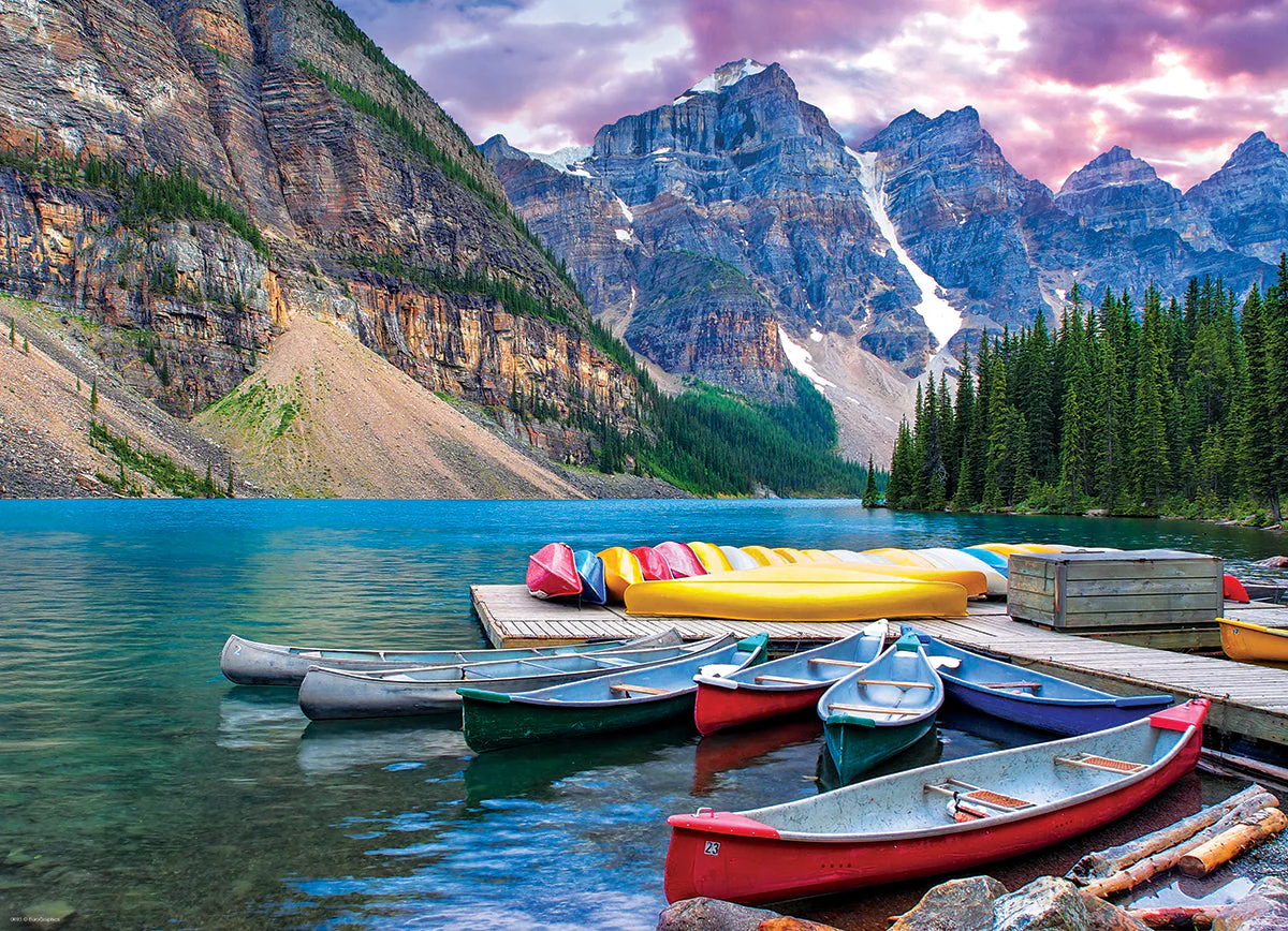 Puzzle: HDR Photography - Canoes on the Lake - Image 3