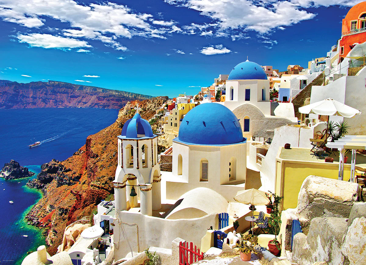 Puzzle: HDR Photography - Oia Santorini Greece - Image 3
