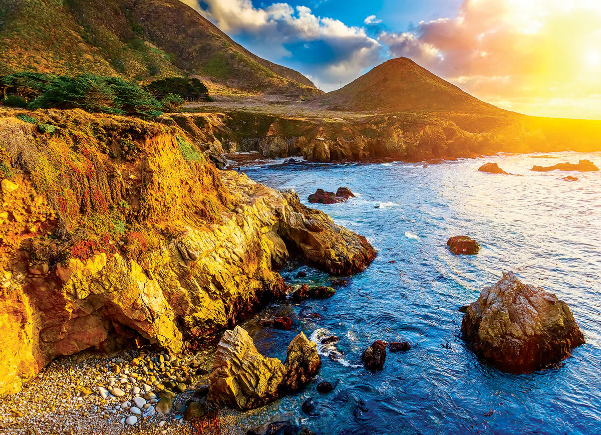 Puzzle: HDR Photography - Sunset on the Pacific Coast - Image 3