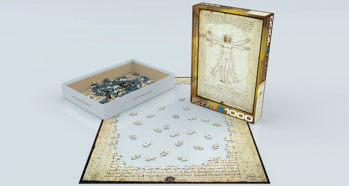 Puzzle: History & General Interest - The Vitruvian Man by Leonardo da Vinci - Image 2