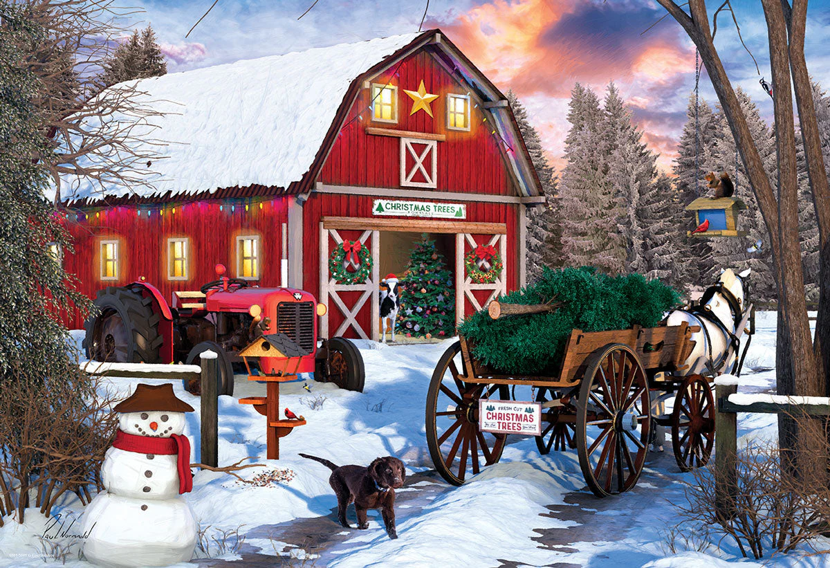 Puzzle: Holiday Farm Tin - Image 2