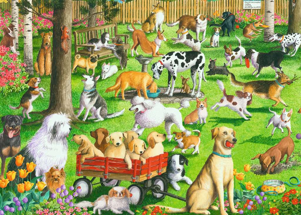 Puzzle: Large Format - At The Dog Park - Image 2