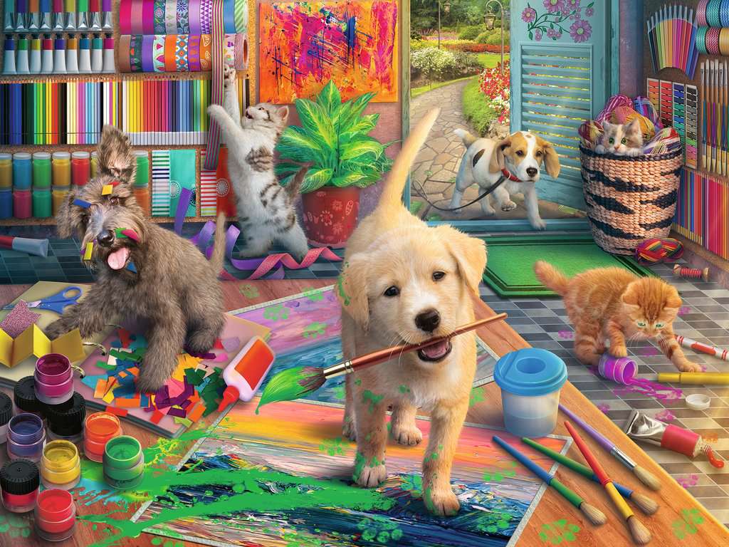 Puzzle: Large Format - Cute Crafters - Image 2