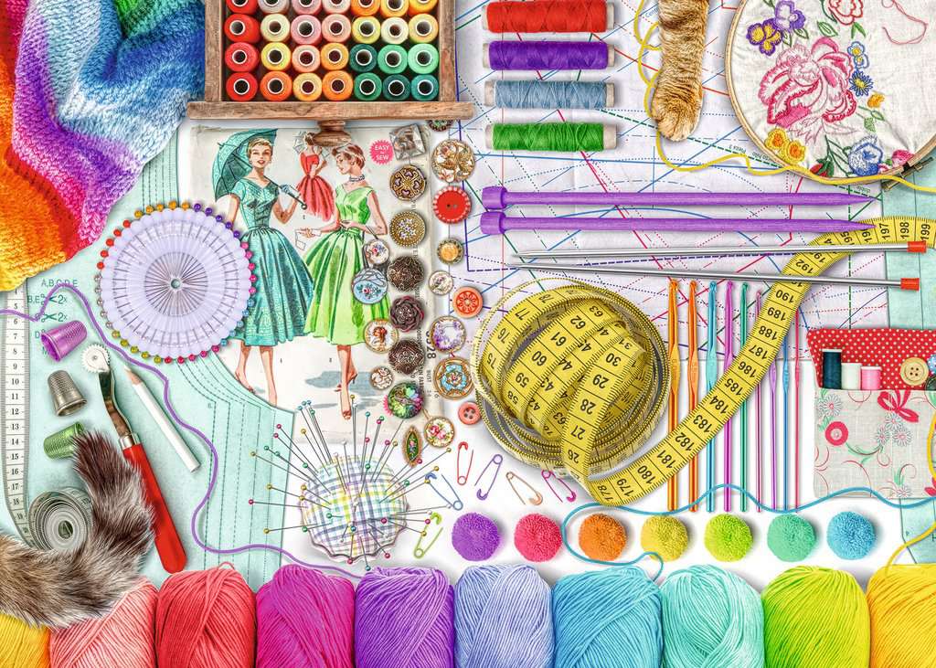 Puzzle: Large Format - Needlework Station - Image 2