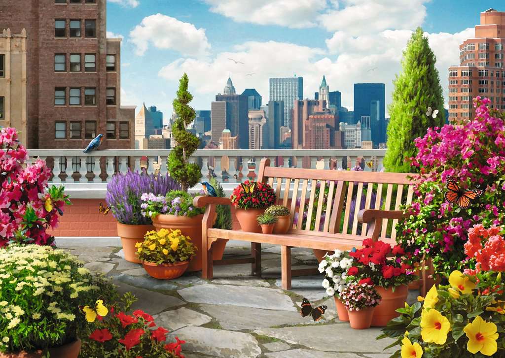 Puzzle: Large Format - Rooftop Garden - Image 2