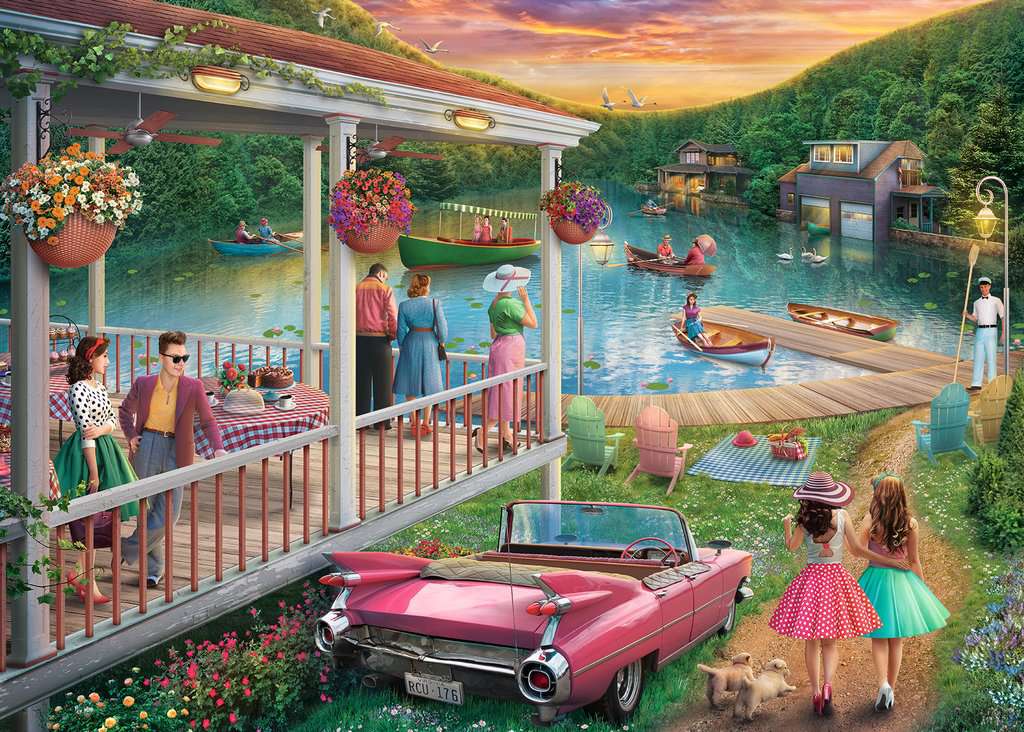 Puzzle: Large Format - Summer at The Lake - Image 2
