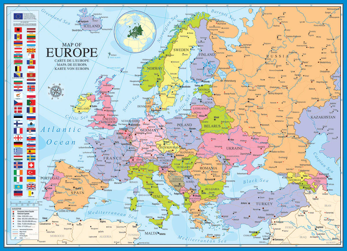 Puzzle: Maps & Flags - Map of Europe - Image 2