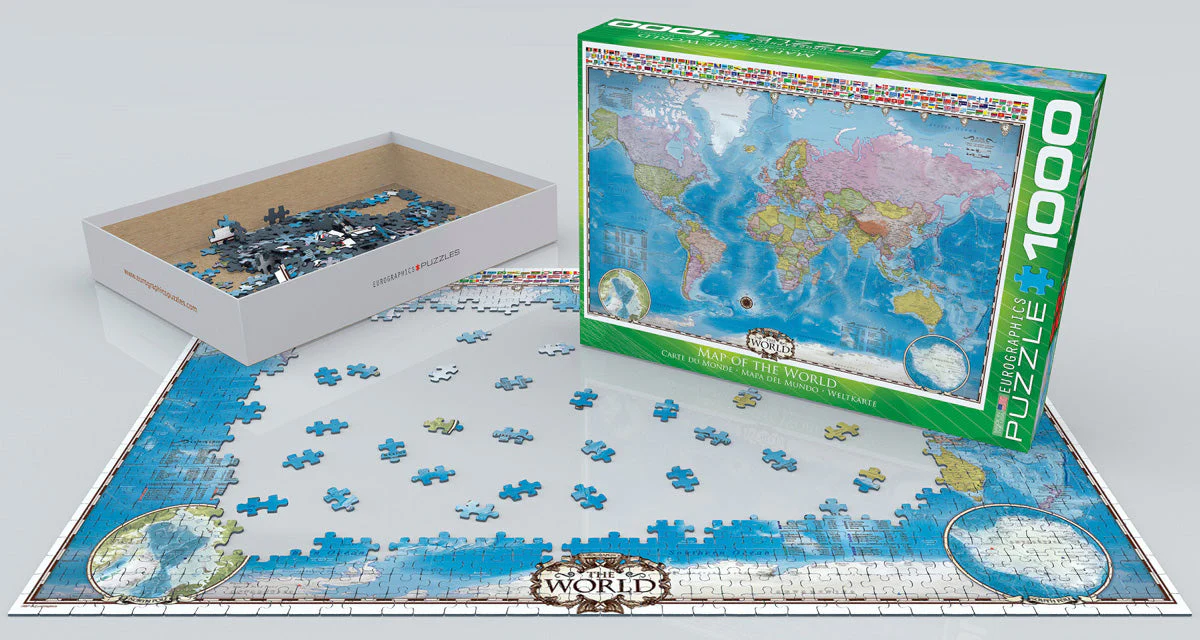 Puzzle: Maps & Flags - Map of the World - Image 3