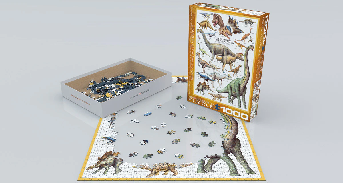Puzzle: Natural History Charts - Dinosaurs of the Jurassic Period - Image 2