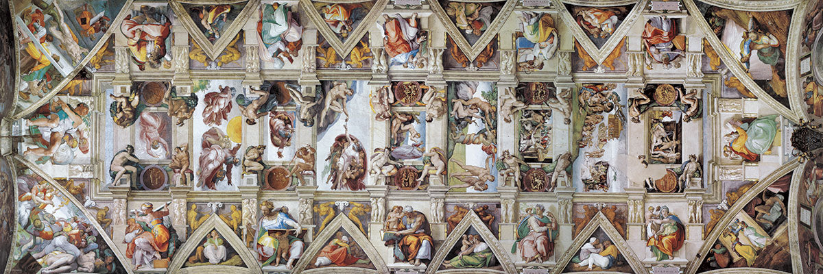 Puzzle: Panoramic Puzzles - The Sistine Chapel Ceiling by Michelangelo - Image 2