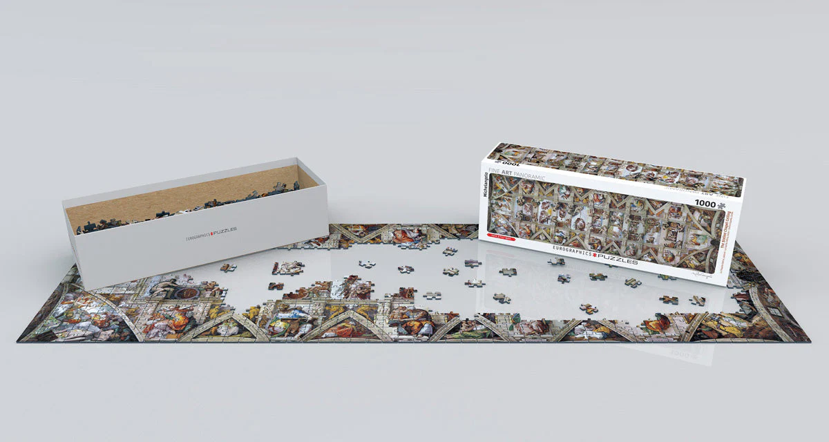 Puzzle: Panoramic Puzzles - The Sistine Chapel Ceiling by Michelangelo - Image 3