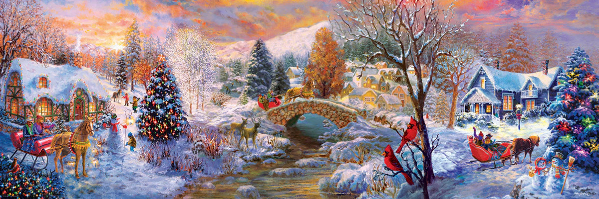 Puzzle: Panoramic Puzzles - To Grandma’s House We Go - Image 2