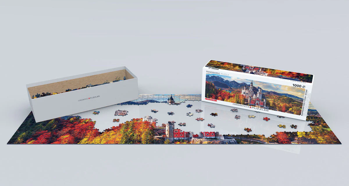 Puzzle: Photography Panoramic - Neuschwanstein Castle in Autumn - Image 2