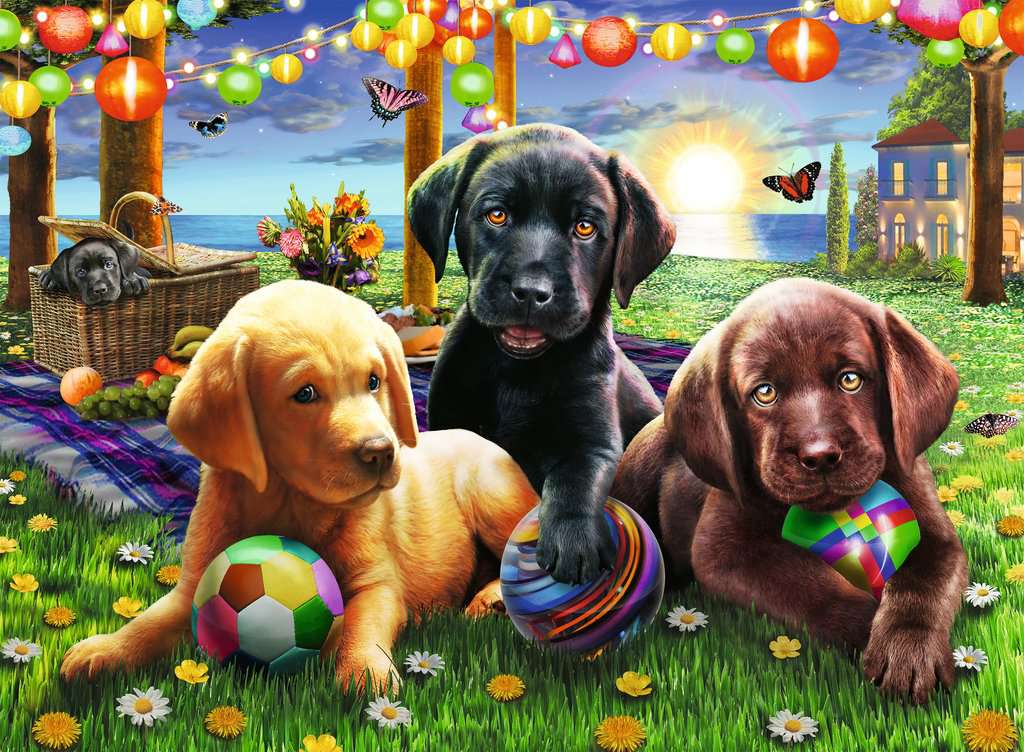 Puzzle: Puppy Picnic - Image 2