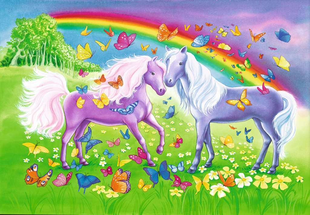 Puzzle: Rainbow Horses - Image 2