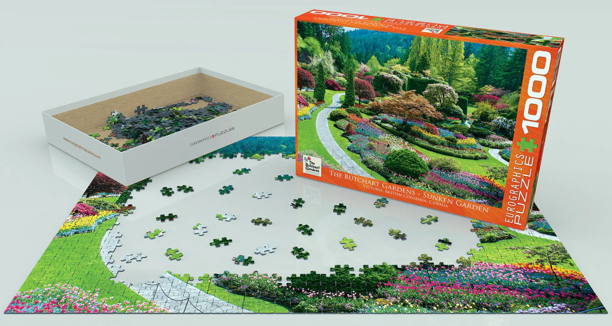 Puzzle: Scenic Photography - The Butchart Gardens Sunken Garden - Image 2