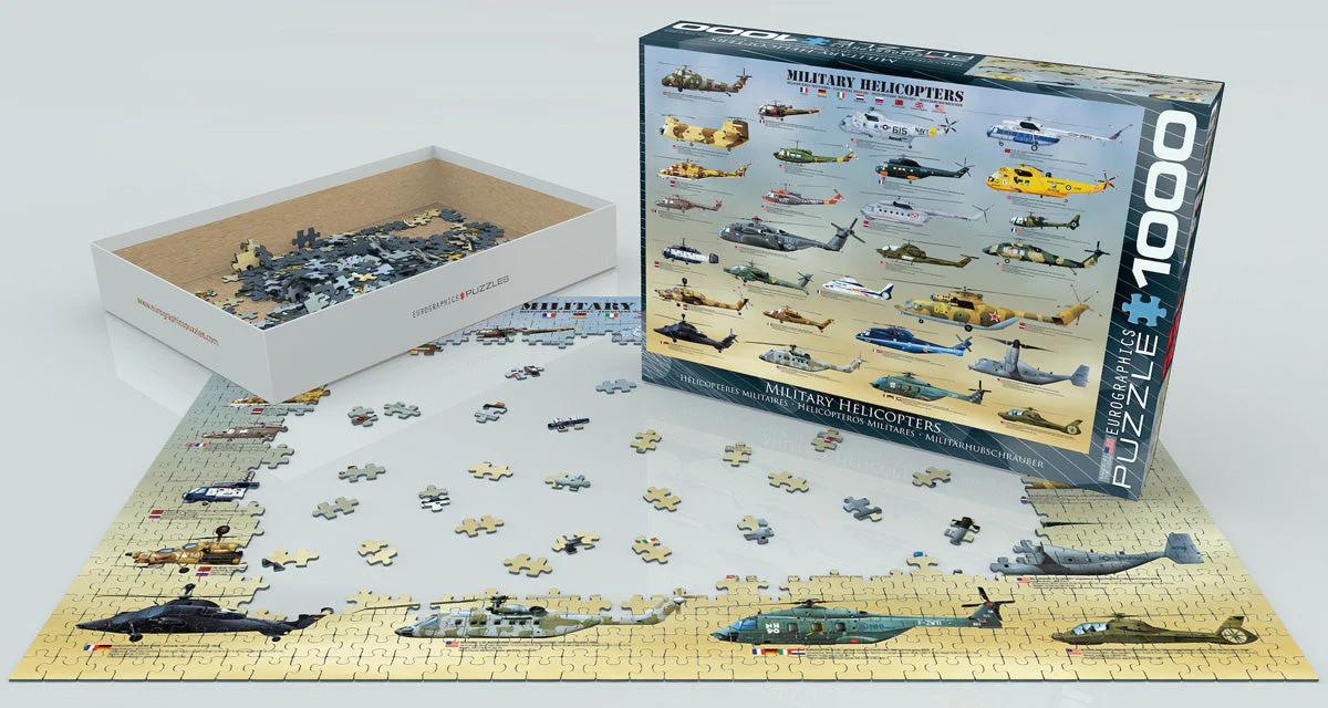 Puzzle: Sea & Land Transportation - Military Helicopters - Image 2