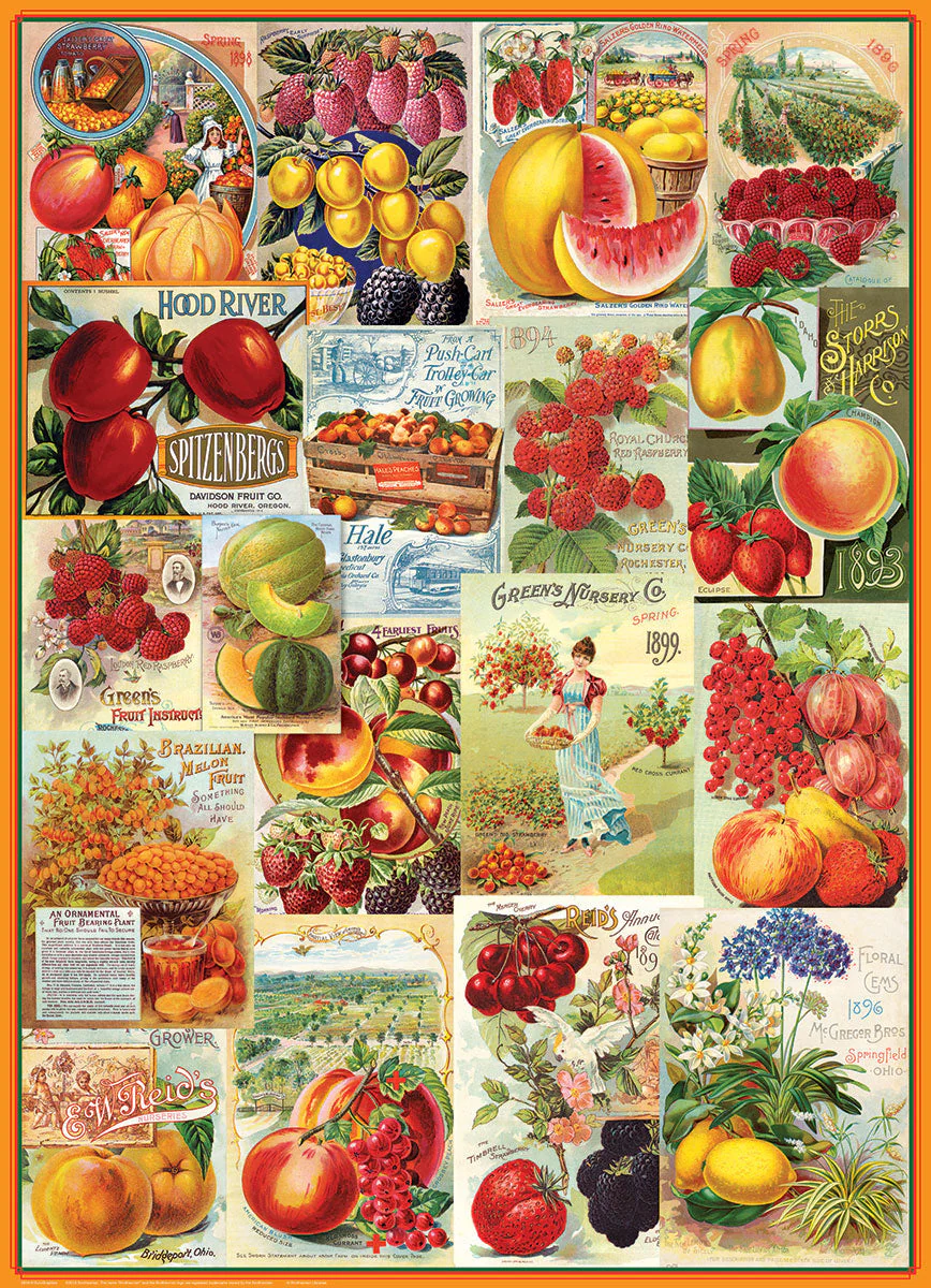 Puzzle: Seed Catalogue Collection - Fruits Seed Catalog Collection - Image 2
