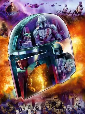 Puzzle: Star Wars - The Mandalorian - Helmet - Image 2