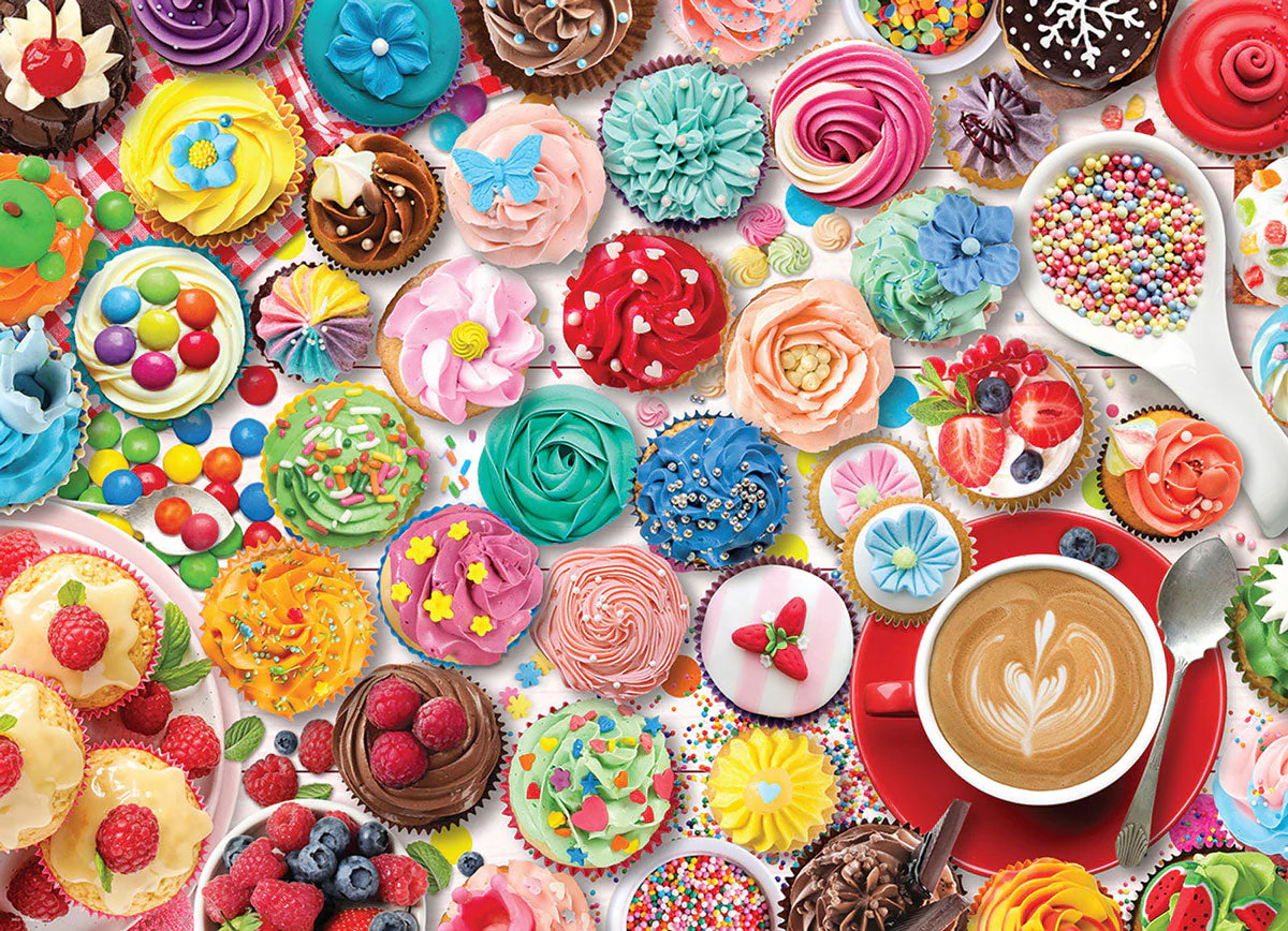 Puzzle: Sweet Rainbow & Party - Cupcake Party - Image 2