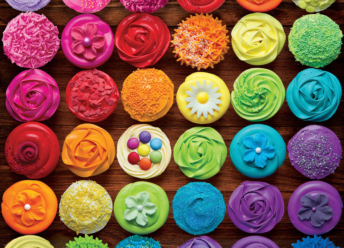 Puzzle: Sweet Rainbow & Party - Cupcake Rainbow - Image 2