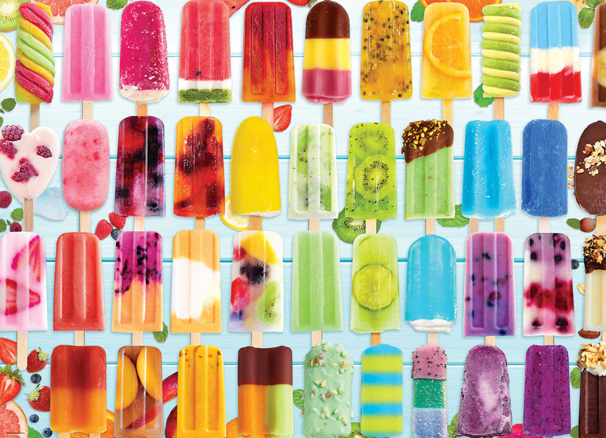 Puzzle: Sweet Rainbow & Party - Popsicle Rainbow - Image 2